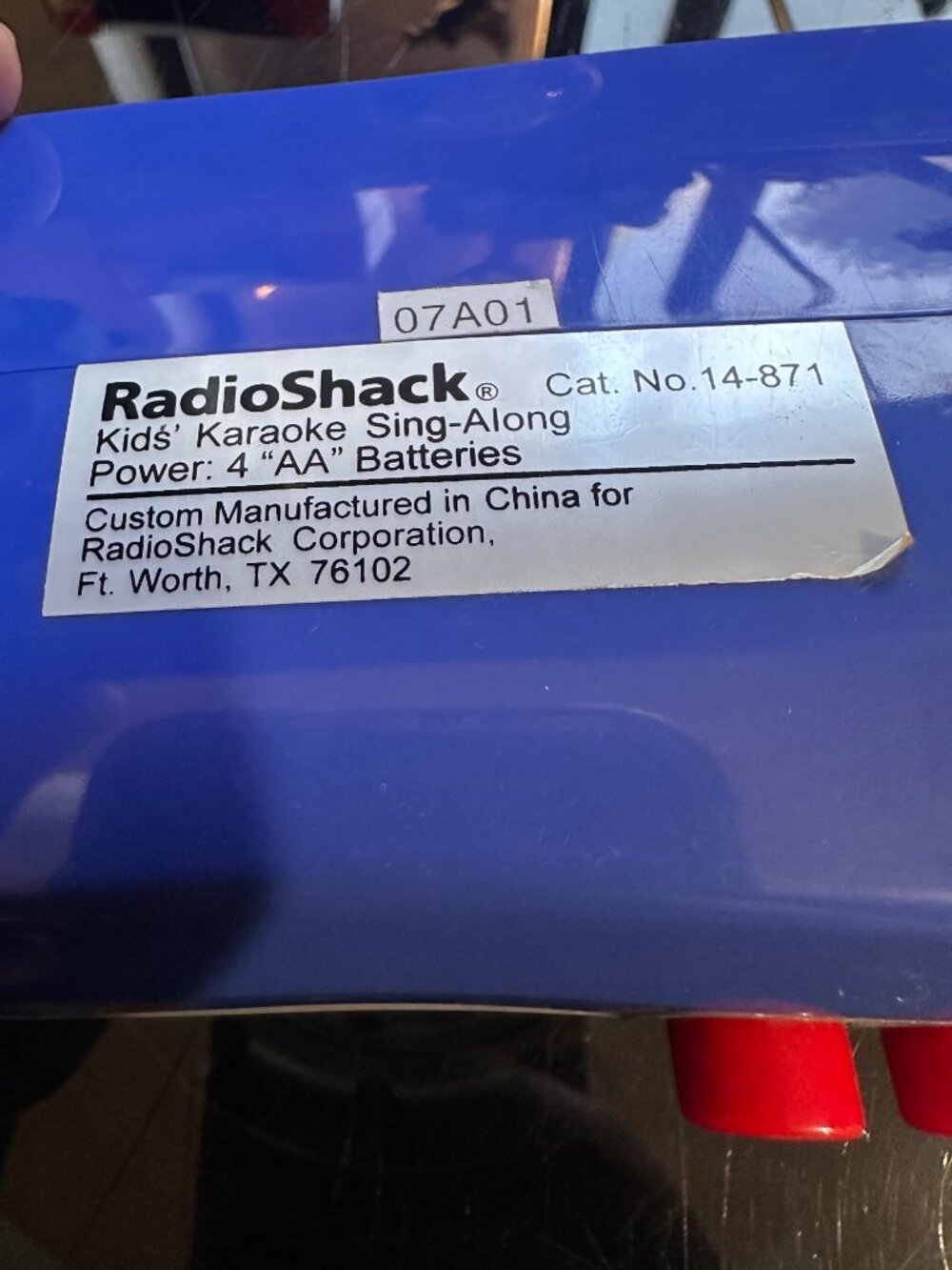 RadioShack Karaoke Sing-Along Portable Cassette Recorder 1990s Kids Toy With Mic - Picture 8 of 10